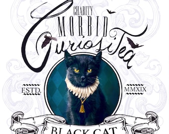Chocolate  "Black Cat" 3 oz small batch loose leaf charity Tea