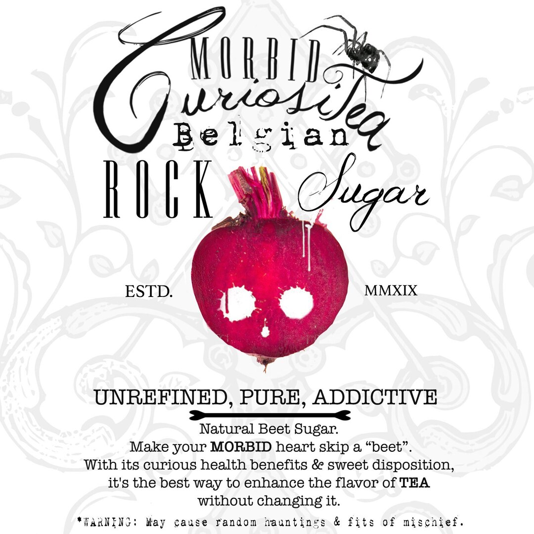 YUMMY BEET SUGAR Large Morbid Curiositea 3/4 Pound Etsy