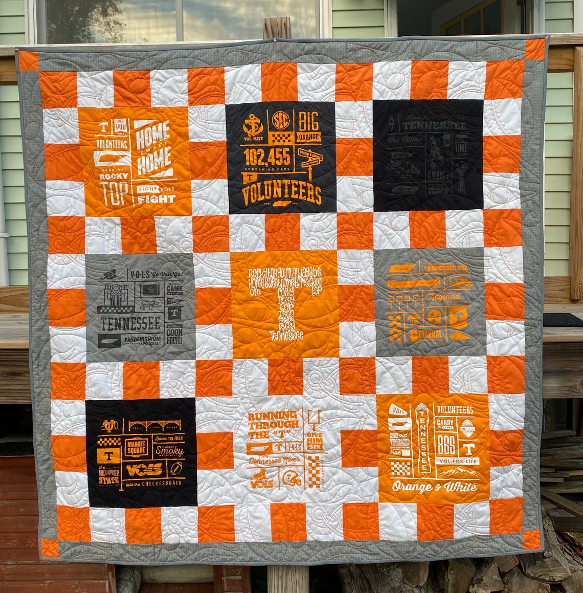 University of Tennessee Quilt Etsy