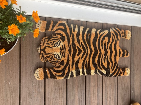 Tiger Door Mat / Animal Door Mats / Coir Floor Mat / - Etsy