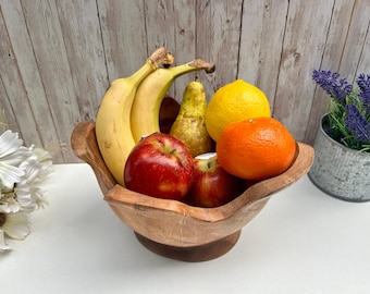 Fruit Bowl / Wooden Bowl / Teak Root Bowl / Fruit Bowl Wood / Wood Bowl / Housewarming Gift / Wooden Anniversary Gift / Can Be Personalised