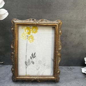 Vintage Style Photo Frame 7x5 Ornate Picture Frame Distressed Antique Gold Bronze Wall Table Portrait Landscape Home Decor Gift