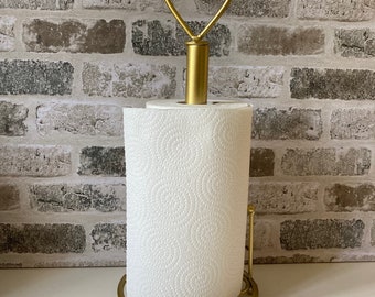 Kitchen roll holder gold new arrivals