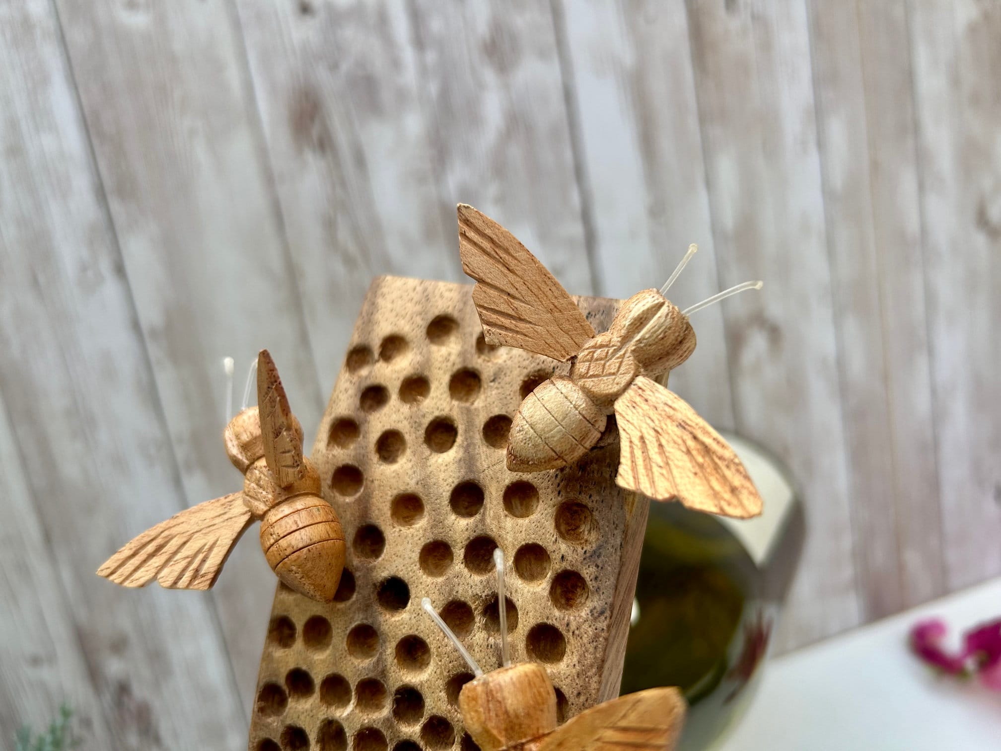 Wine Holder / Wooden Bottle Holder / Bee Gift / Tabletop Wine Holder ...