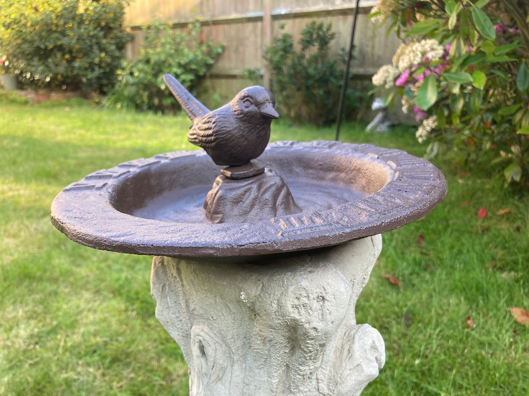 Sundial / Bird Feeder / Bird Bath / Sun Dial / Cast Iron Garden Clock