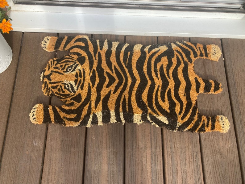 SurreyHillsDecor Tiger Door Mat