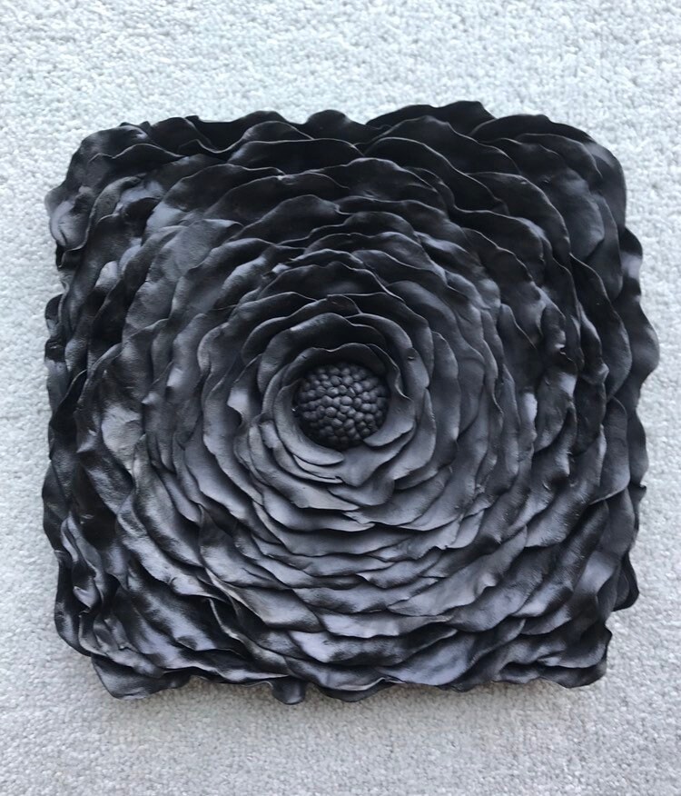 Black tile set Wall decoration 3d art affordable art mixed Etsy