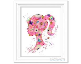 barbie wall print