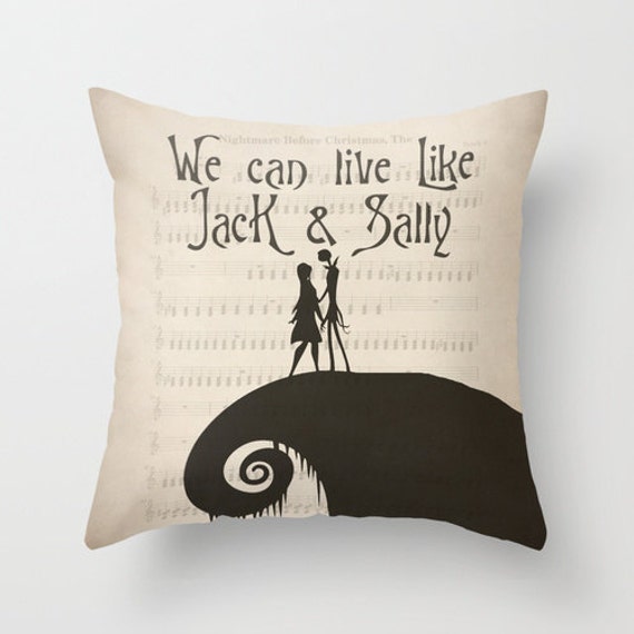 nightmare before christmas throw pillow