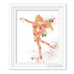Fairy Art Print Peach Coral Floral Fairy Art Flower Fairy Watercolor Print Nursery Art Wall Art Home Decor Children&#39;s Room Art Gift (No.426)