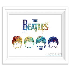 The Beatles Art Print The Beatles Watercolor Illustration Beatles Poster Painting Home Decor Beatles Fan Gift Wall Decor Wall Art (No.182)