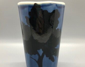 Deep Blue Tree Tumbler