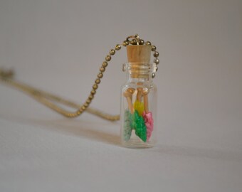 Rock Candy in a Jar Necklace