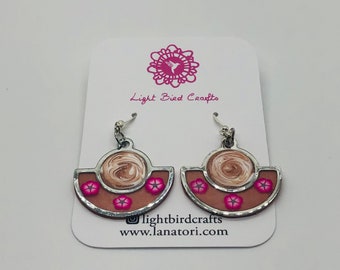 Rose Gold Floating Earrings