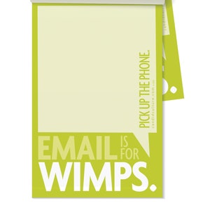 Funny Notepads - Email is for Wimps