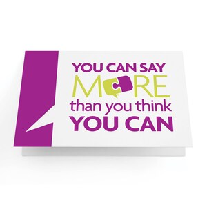You Can Say More Than You Think You Can - wenskaart - pak van 10