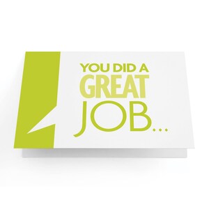 Vous avez fait un excellent travail... - Carte de voeux - Lot de 10