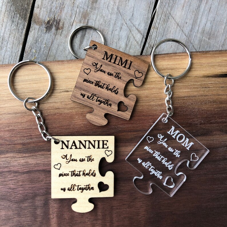 Download Puzzle Piece Keychain SVG PDF Digital File for Lasers and ...