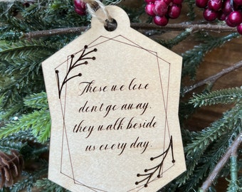 Memorial Ornament / Christmas in Heaven Ornament / Merry Christmas / Gift After Loss / 2022 / Laser Cut Out / Grief Gift / Loved One