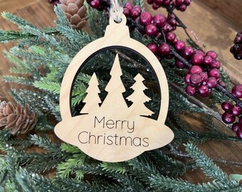 Christmas Ornament 2022 / Merry Christmas Ornament 2022 / Unique Christmas Gift / 2022 Ornament / Laser Cut Out / Gift for Friend / Stocking