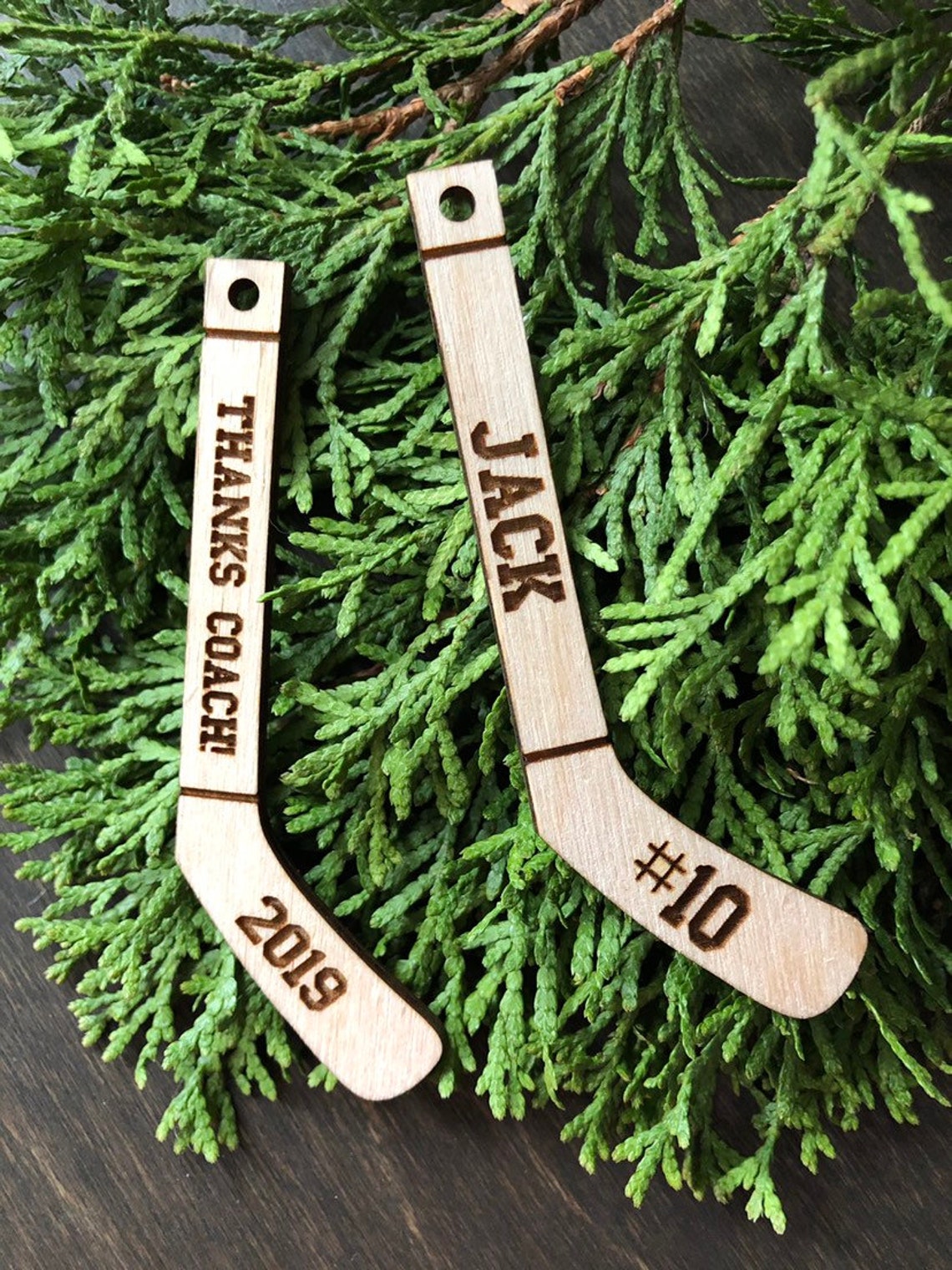 Hockey Stick Ornaments/hockey Ornaments/hockey Decor Etsy