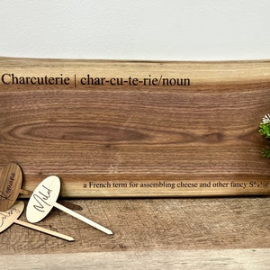 Engraved Walnut Charcuterie Board: Personalized Cheese Board