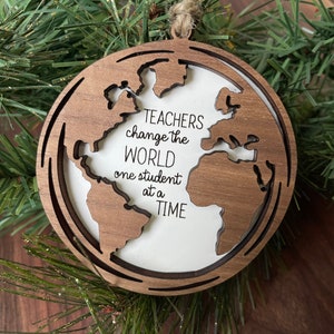 Teacher Christmas Ornament / Gift for Daycare / Personalised Ornament / Custom Teacher Gift / Ideas for Daycare