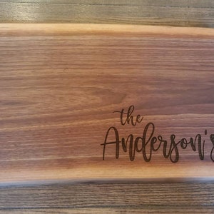 Custom Charcuterie Board Wooden Cutting Board Personalized Cheese Board Custom Cutting Board Personalized Gift Housewarming image 2