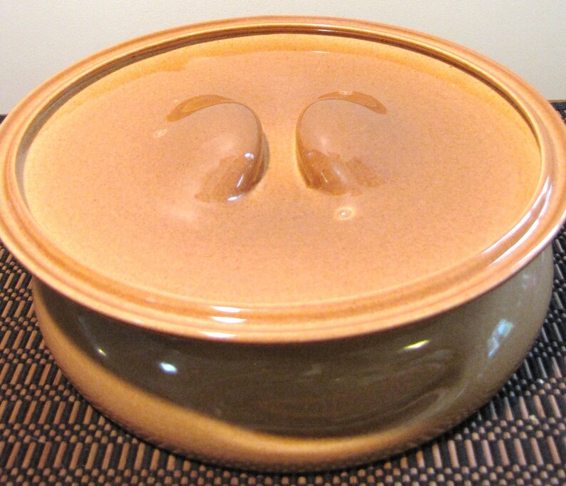 Russel Wright Iroquois Casual Ripe Apricot 10 Divided Vegetable Bowl