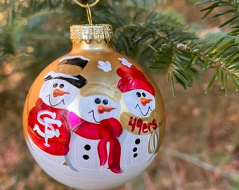 49ers christmas tree ornaments Clearance