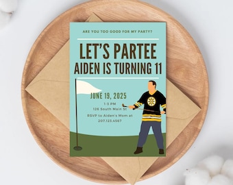 Happy Gilmore Birthday Party Invitation