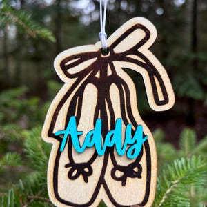 Ballet Slippers Dance Personalized Ornament