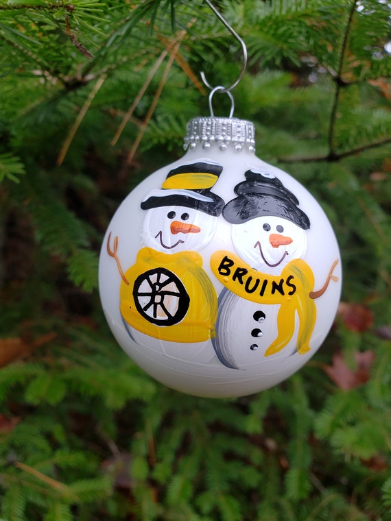 Boston bruins christmas ornament 2025