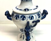 Vintage Russian Gzhel Samovar