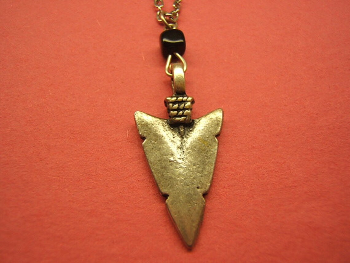 Arrowhead Necklace Arrow Jewelry Indian Tribal Style Etsy