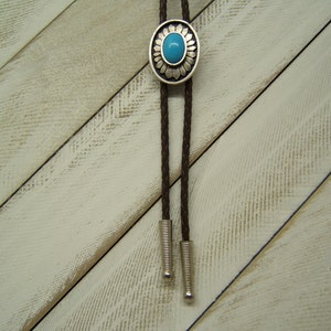 Minimalist Made In USA Gift For Men Women Him Her Silver Antiqued Bolo Tie w Assorted Color Cabochons Bolos Necklace Necktie Jewelry #80519