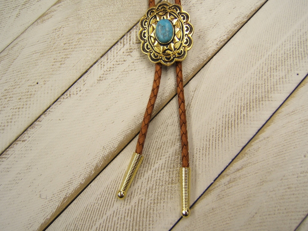Cabochon turquoise en toile d'araignée naturelle : pierre