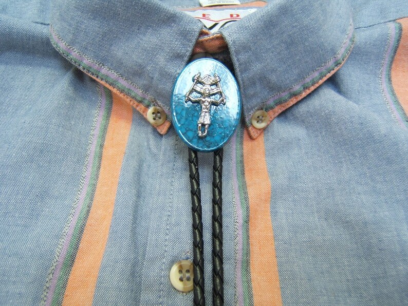 Southwestern Indian Tribal Style Kachina Bolo Tie Unisex Bola Ties Bolos Lariats Western Ties Neckties Jewelry Necklaces Gift Idea #80359
