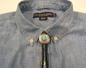 Concho Silver Bolo Tie Wedding Bolo Tie Wedding Necktie Handmade Bolo Tie Mens Necktie Boho Necklace Indian Jewelry Western Wear 80521-8