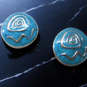 Unique Earrings Clip On Earrings Clip Earring Clip Ears Indian Style Jewelry Silver w Blue Enamel Southwestern Jewelry Made In USA 60309-1