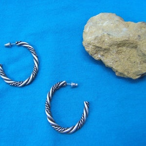 Women Girls Teen Vintage Hoop Earring, Silver or Gold, Western Wear, Boho Chic Earring, Southwestern Wear, Girlfriend Wife Her Gift, 80377