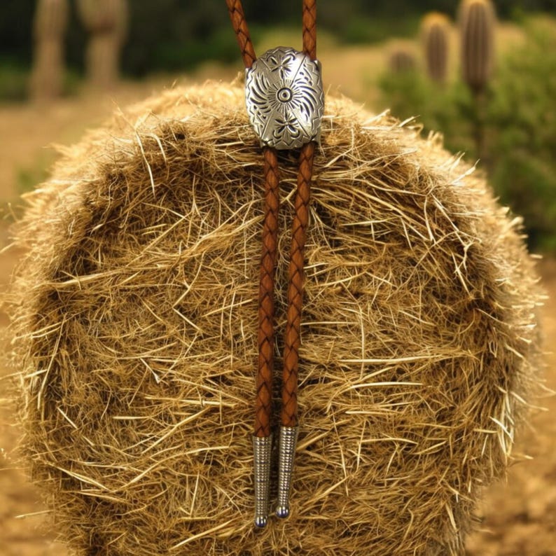 Western String Concho Bolo Tie: Silver Bolo Tie Western String Tie Wedding Bolo Tie ...