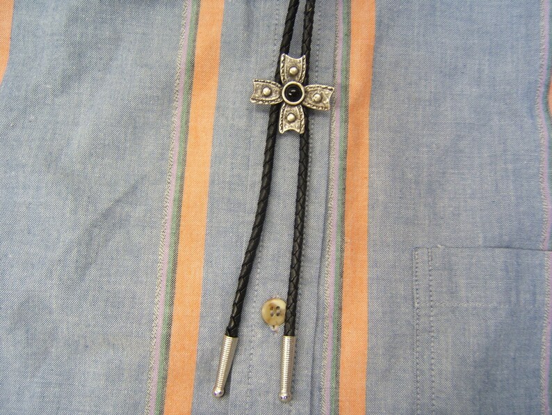 Silver Christian Religious Cross Bolo Tie Boloties Bolos Bolas Etsy