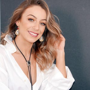 Handgemaakte stropdas met turkoois zilveren stropdas bruiloft stropdas cowgirl sieraden rodeo Wear westernkleding stropdas met pak bolo's bola 80521-8 afbeelding 12