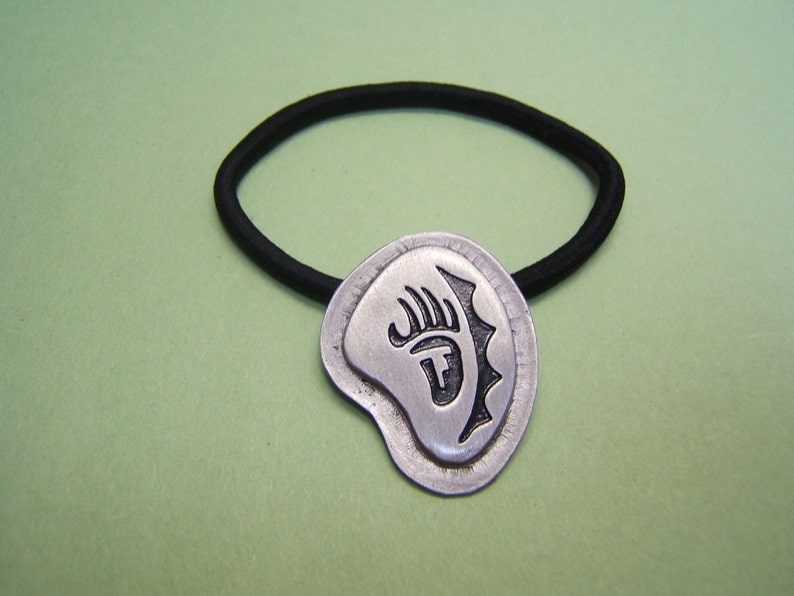 #80293-1 Perfect Gift for Her Him Men/'s Women/'s Teen Ponytail Holder Ponytail Holders Hair Ties Accessories Jewelry Elastics Western Pewter