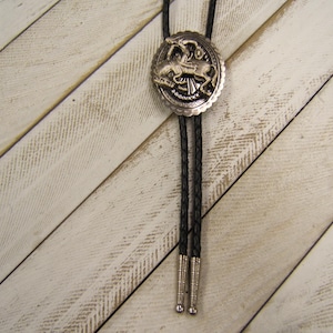 Silver Cowboy On Horse Bolo Tie Country Western Necktie Tie Wear Wedding Bolo Tie Men Women Bolo Tie Rodeo Jewelry Unique Gift Idea 80610-1