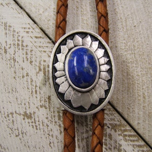 Pewter Jewelry Pewter Bolo Tie Lapis Jewelry Wedding Bolo Tie Men Ties Boho Chic Necklace Country Western Jewelry Festival Necklace 1084B-22