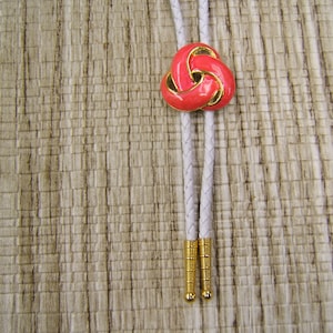 Mens Bolo Tie Womens Bolo Tie Gold Bolo Tie Modern Necklace w Pink Wedding Bolo Tie Boho Chic Jewelry Girls Necklaces Girls Bolo Ties 80370