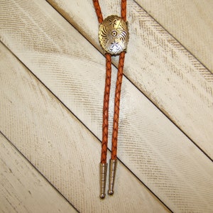 Shiny Silver Bolo Tie for Men Women Kids Western Jewelry Birthday Gift Festival Rodeo Jewelry  Boho Chic Necklace Unique Gift Idea 80090-1