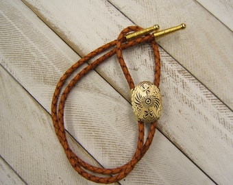 Smaller Size Pendant Satin Brass Bolo Tie Men Bolo Ties Womens Bolo Tie Kids Bolos Wedding Necktie Boho Y Necklace 80533-5